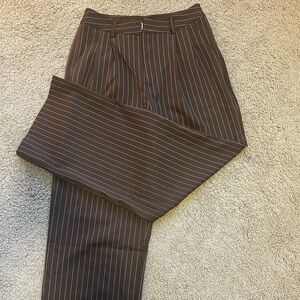 Satin Striped Dress Pants *NWOT
